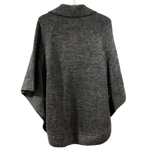 20% Wool ORLY cowl neck pinch with working buttons to use as sweater. Large-XL - Picture 7 of 7